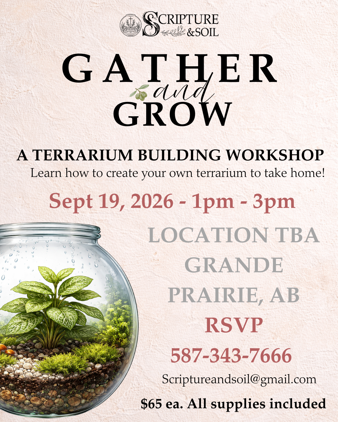 Gather & Grow Terrarium Workshop
