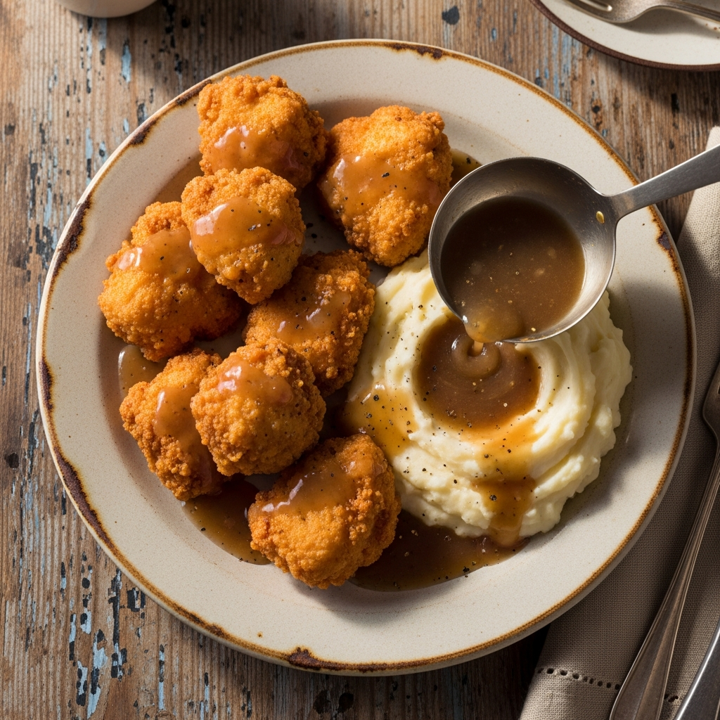 Fried Chicken with Gravy