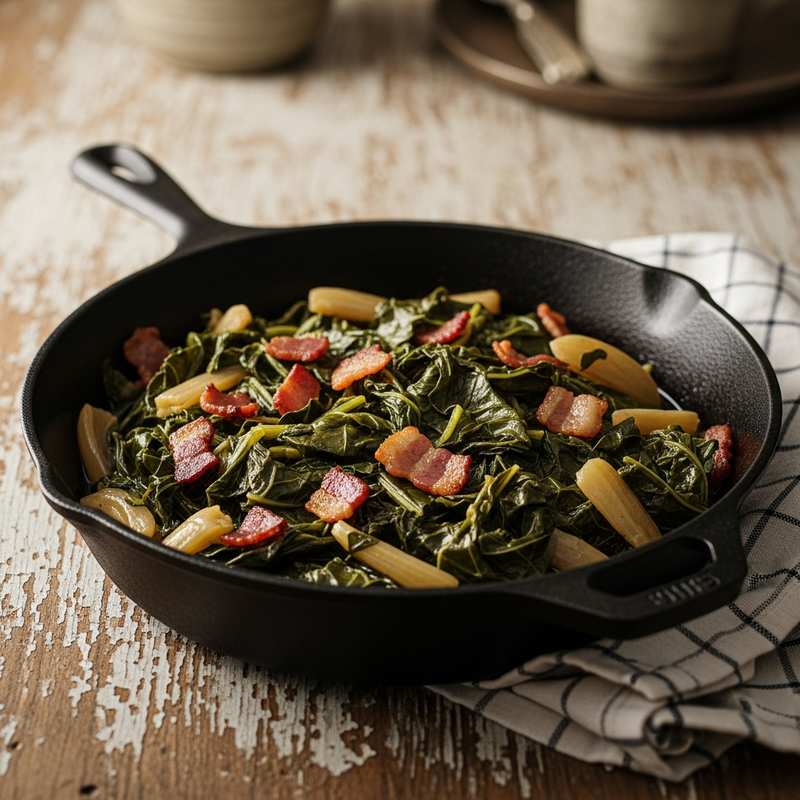 Turnip Greens with Bacon
